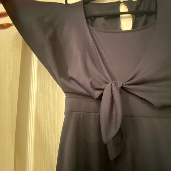 Navy short romper, M, dress it up or down! So comfy, cotton tee material. - Picture 4 of 5